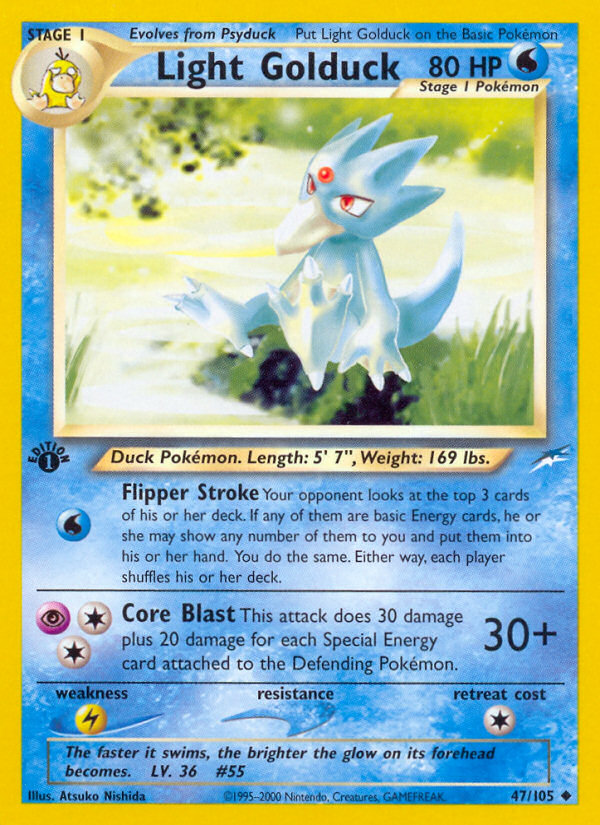 Light Golduck - Neo Destiny - #47 - Pokemon TCG card