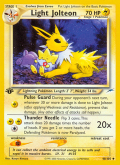 Light Jolteon - Neo Destiny - #48 - Pokemon TCG card