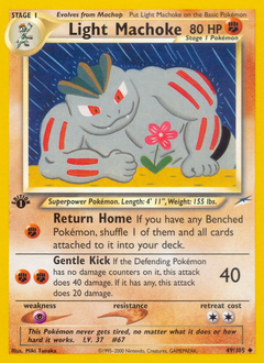 Light Machoke - Neo Destiny - #49 - Pokemon TCG card
