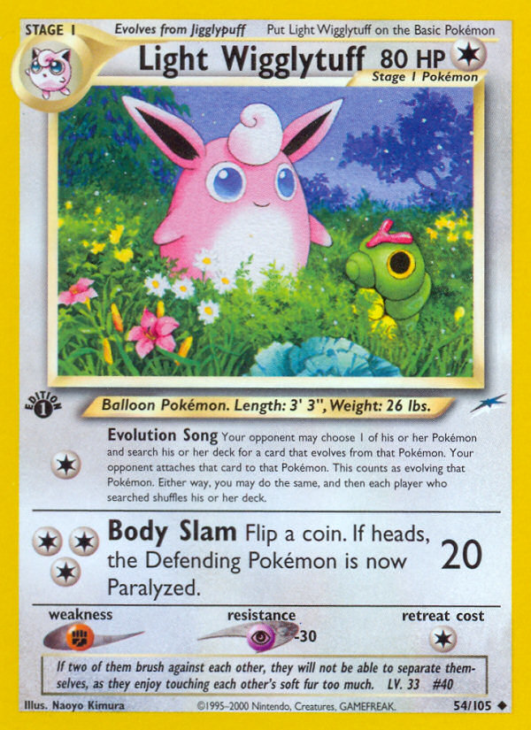 Light Wigglytuff - Neo Destiny - #54 - Pokemon TCG card