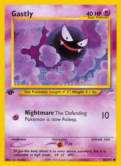 Gastly #65 Gastly - Neo Destiny - #65 - Pokemon TCG card