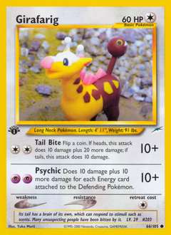 Girafarig #66 Girafarig - Neo Destiny - #66 - Pokemon TCG card