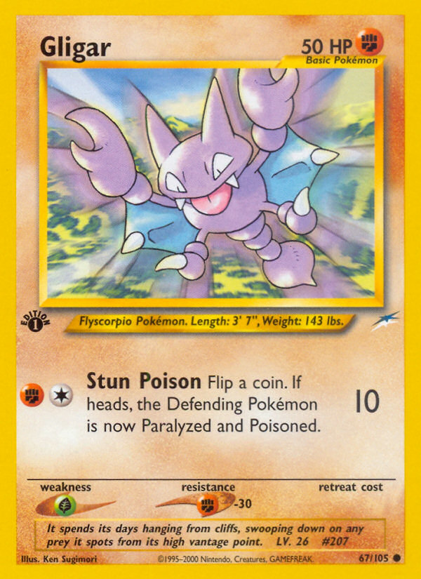 Gligar - Neo Destiny - #67 - Pokemon TCG card