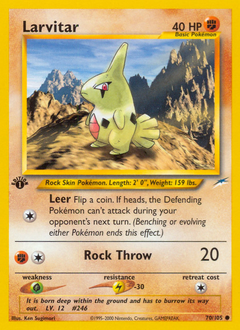 Larvitar #70 Larvitar - Neo Destiny - #70 - Pokemon TCG card