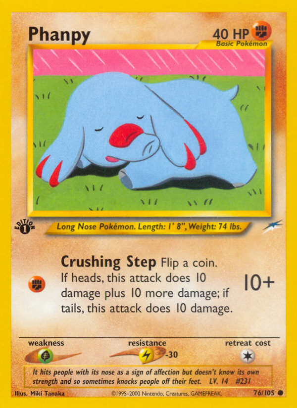 Phanpy - Neo Destiny - #76 - Pokemon TCG card