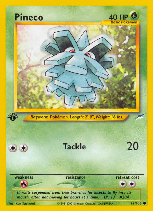Pineco - Neo Destiny - #77 - Pokemon TCG card