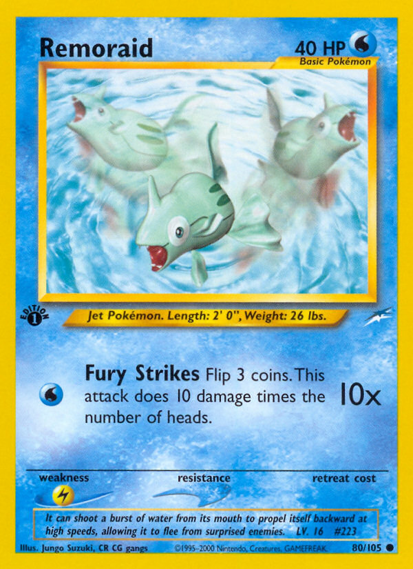 Remoraid - Neo Destiny - #80 - Pokemon TCG card