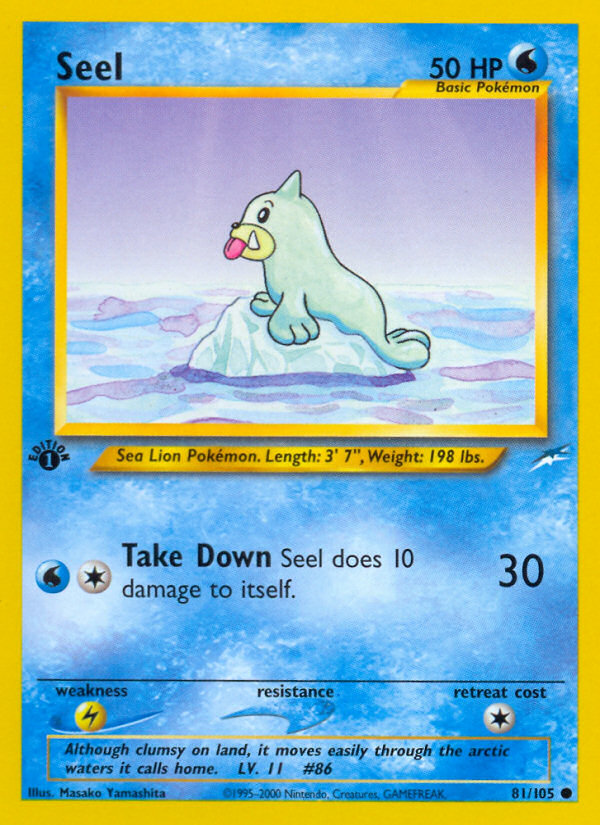 Seel - Neo Destiny - #81 - Pokemon TCG card
