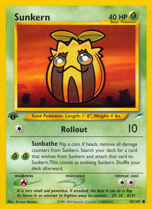Sunkern - Neo Destiny - #83 - Pokemon TCG card