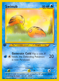 Swinub #84 Swinub - Neo Destiny - #84 - Pokemon TCG card