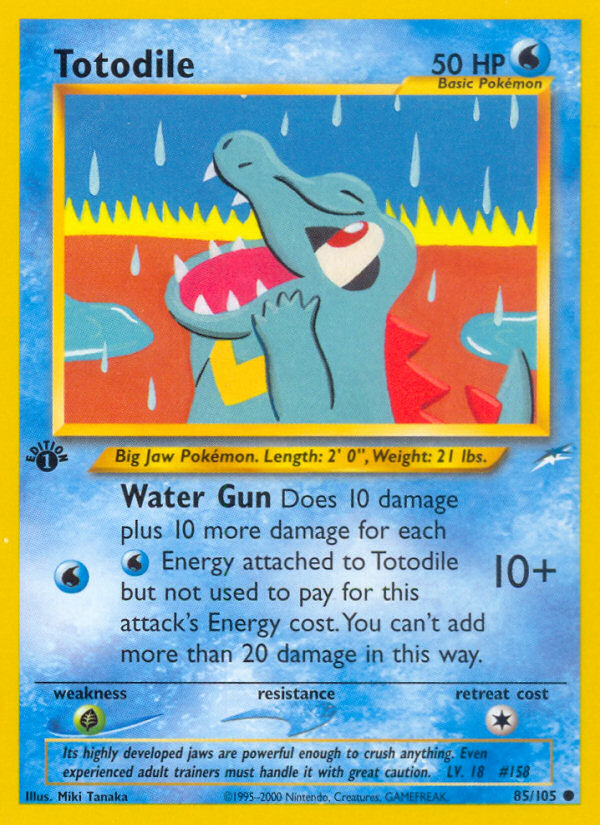 Totodile - Neo Destiny - #85 - Pokemon TCG card