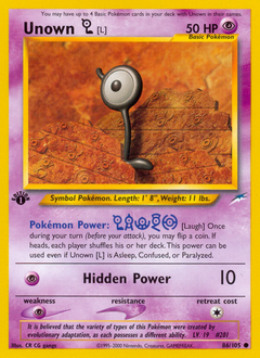 Unown [L] - Neo Destiny - #86 - Pokemon TCG card