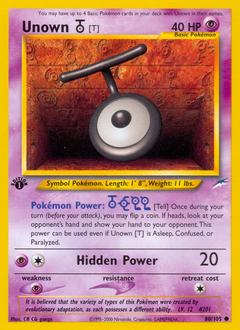 Unown [T] - Neo Destiny - #88 - Pokemon TCG card
