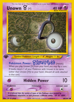 Unown [V] - Neo Destiny - #89 - Pokemon TCG card