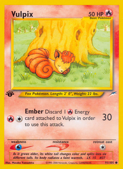 Vulpix - Neo Destiny - #91 - Pokemon TCG card