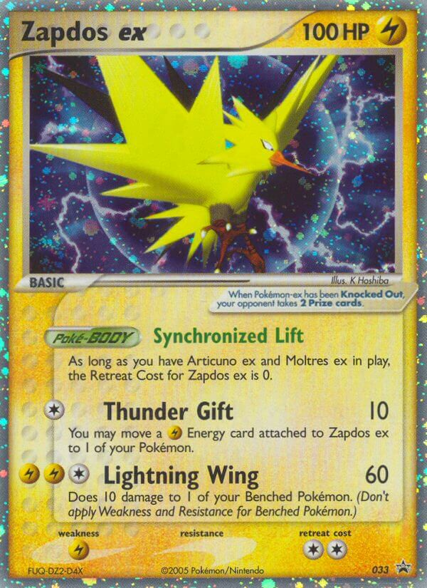 Zapdos ex - Nintendo Black Star Promos - #33 - Pokemon TCG card