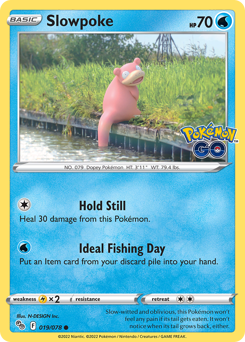 Slowpoke #19 Slowpoke - Pokémon GO - #19 - Pokemon TCG card