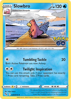 Slowbro - Pokémon GO - #20 - Pokemon TCG card