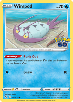 Wimpod - Pokémon GO - #25 - Pokemon TCG card