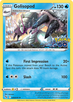 Golisopod - Pokémon GO - #26 - Pokemon TCG card