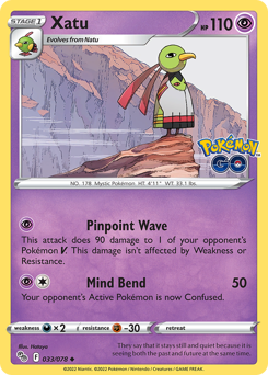 Xatu - Pokémon GO - #33 - Pokemon TCG card