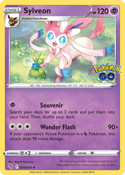 Sylveon #35 Sylveon - Pokémon GO - #35 - Pokemon TCG card