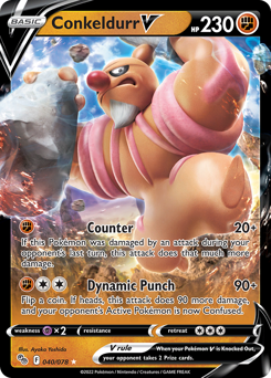 Conkeldurr V #40 Conkeldurr V - Pokémon GO - #40 - Pokemon TCG card