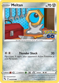 Meltan #45 Meltan - Pokémon GO - #45 - Pokemon TCG card
