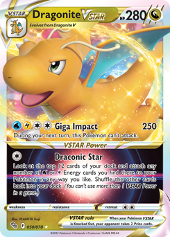 Dragonite VSTAR #50 Dragonite VSTAR - Pokémon GO - #50 - Pokemon TCG card