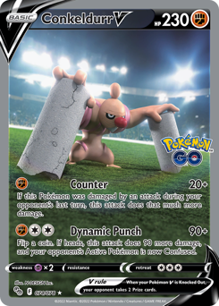 Conkeldurr V #74 Conkeldurr V - Pokémon GO - #74 - Pokemon TCG card