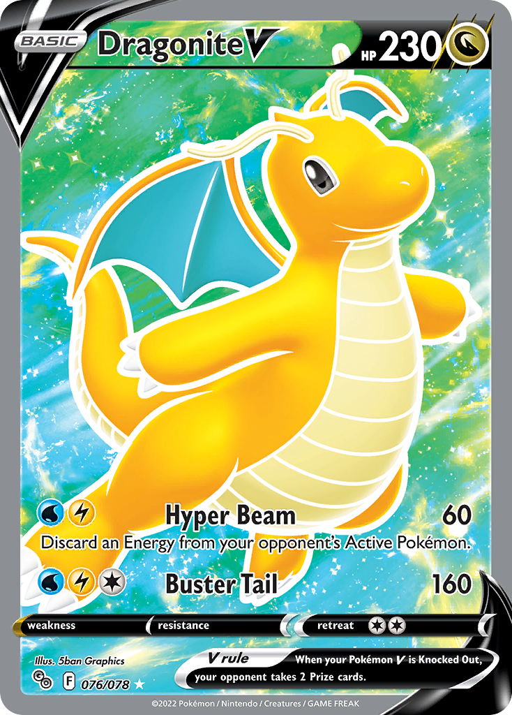 Dragonite V - Pokémon GO - #76 - Pokemon TCG card