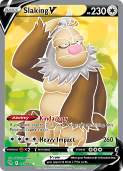 Slaking V #77 Slaking V - Pokémon GO - #77 - Pokemon TCG card