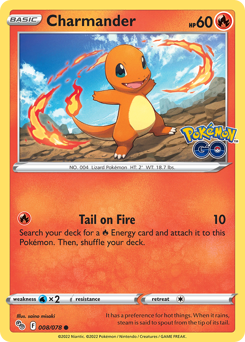 Charmander - Pokémon GO - #8 - Pokemon TCG card