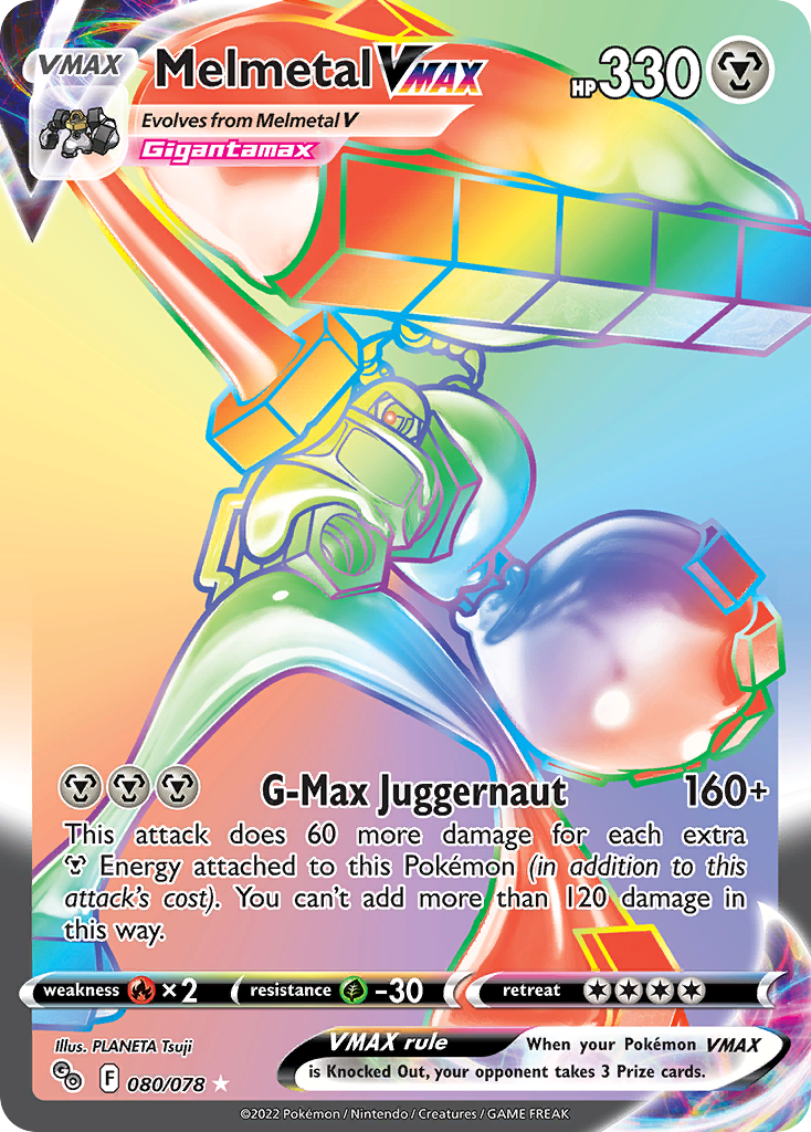 Melmetal VMAX - Pokémon GO - #80 - Pokemon TCG card