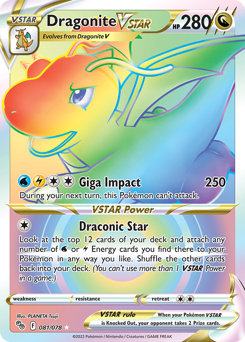 Dragonite VSTAR #81 Dragonite VSTAR - Pokémon GO - #81 - Pokemon TCG card
