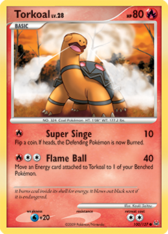 Torkoal #100 Torkoal - Platinum - #100 - Pokemon TCG card