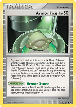 Armor Fossil - Platinum - #119 - Pokemon TCG card