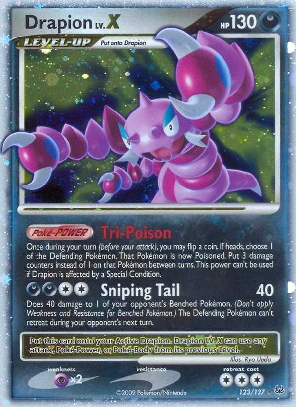 Drapion LV.X - Platinum - #123 - Pokemon TCG card