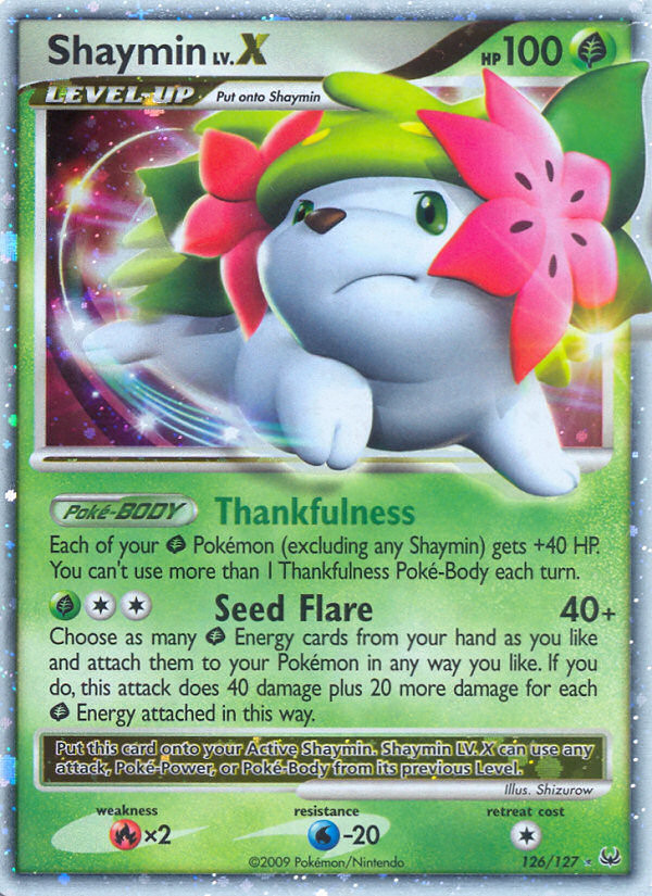 Shaymin LV.X - Platinum - #126 - Pokemon TCG card