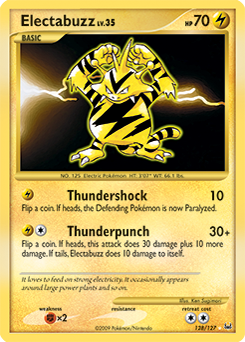 Electabuzz #128 Electabuzz - Platinum - #128 - Pokemon TCG card
