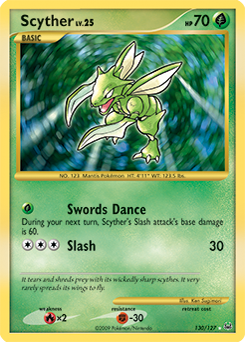 Scyther #130 Scyther - Platinum - #130 - Pokemon TCG card