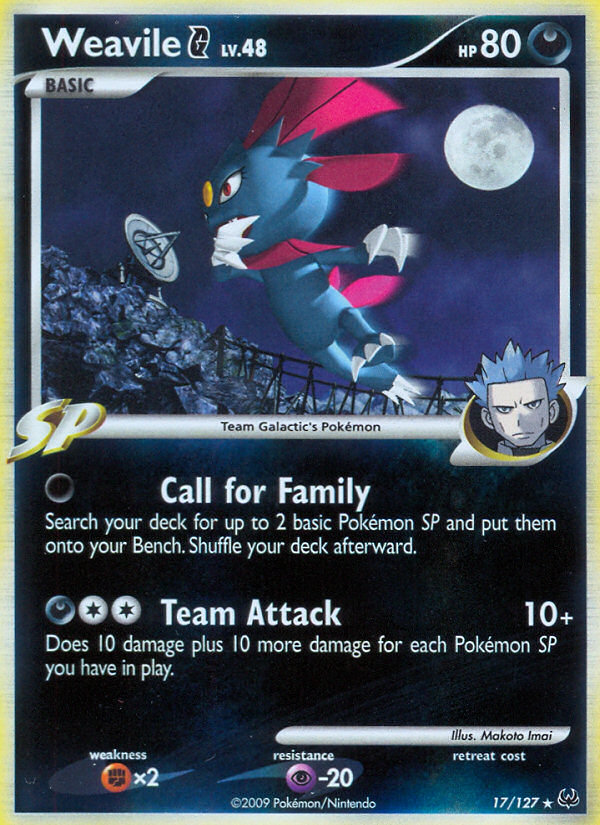 Weavile G - Platinum - #17 - Pokemon TCG card
