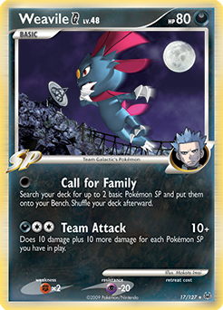 Weavile G - Platinum - #17 - Pokemon TCG card