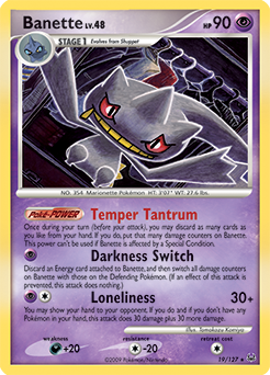Banette #19 Banette - Platinum - #19 - Pokemon TCG card