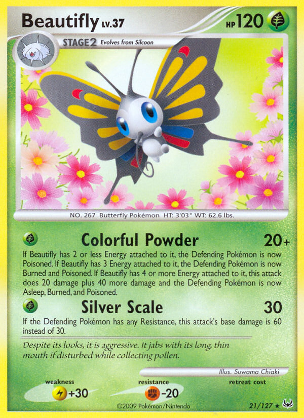 Beautifly - Platinum - #21 - Pokemon TCG card