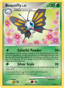 Beautifly #21 Beautifly - Platinum - #21 - Pokemon TCG card