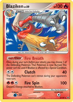 Blaziken #3 Blaziken - Platinum - #3 - Pokemon TCG card