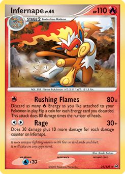 Infernape #31 Infernape - Platinum - #31 - Pokemon TCG card