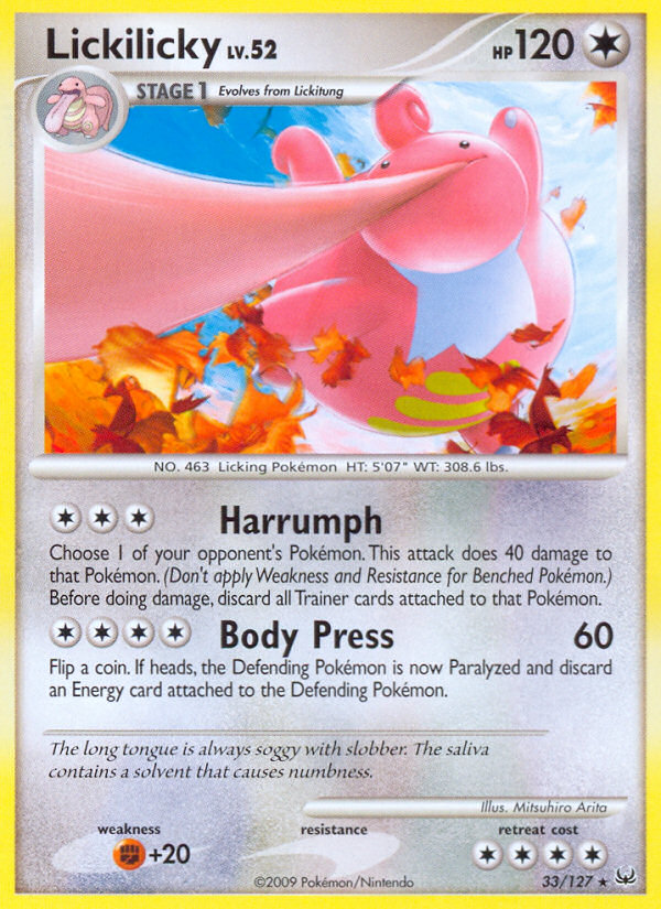 Lickilicky - Platinum - #33 - Pokemon TCG card