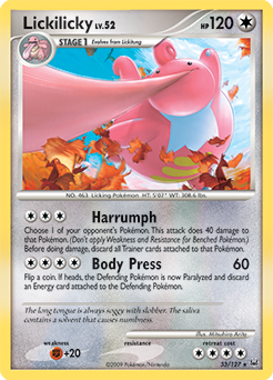 Lickilicky #33 Lickilicky - Platinum - #33 - Pokemon TCG card